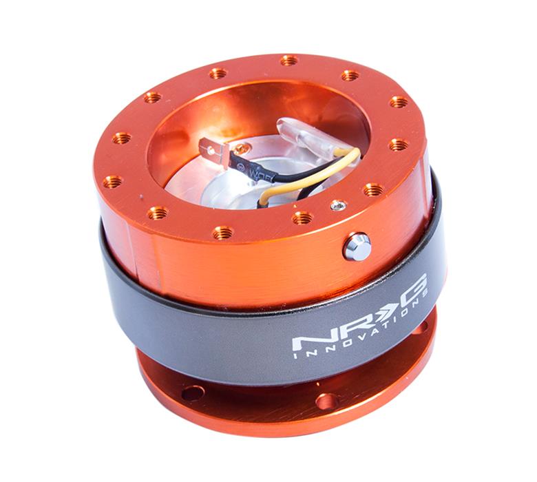 NRG Quick Release Gen 2.0 - Orange Body / Titanium Chrome Ring thumbnail 4