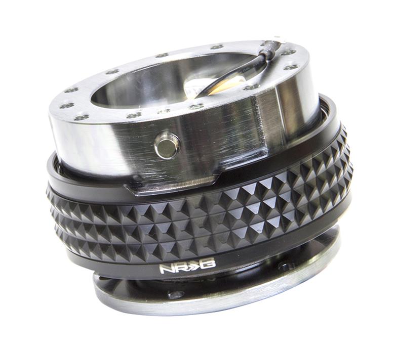 NRG Quick Release Kit - Pyramid Edition - Gunmetal Body / Black Pyramid Ring