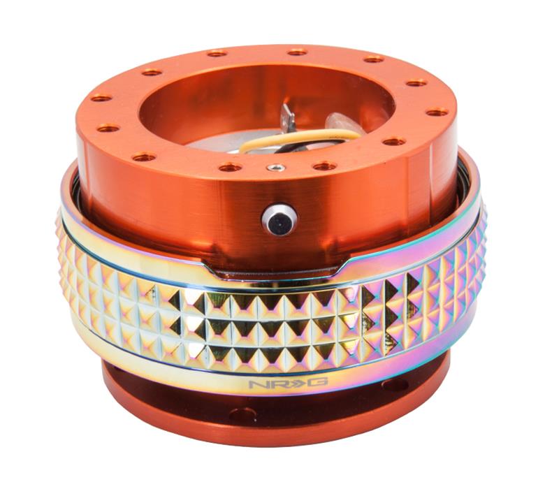 NRG Quick Release Kit - Pyramid Edition - Orange Body / Neochrome Pyramid Ring thumbnail 2