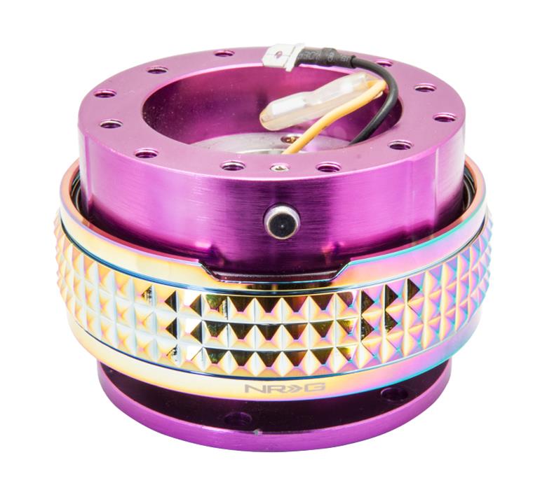 NRG Quick Release Kit - Pyramid Edition - Purple Body / Neochrome Pyramid Ring thumbnail 2