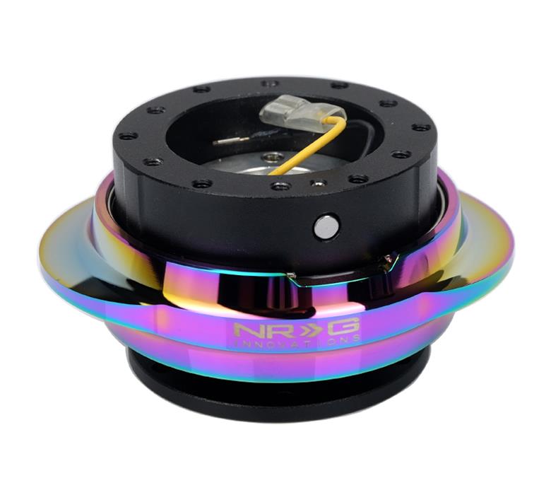 NRG Quick Release Kit - Black Body/ Multicolor Oval Ring thumbnail 3