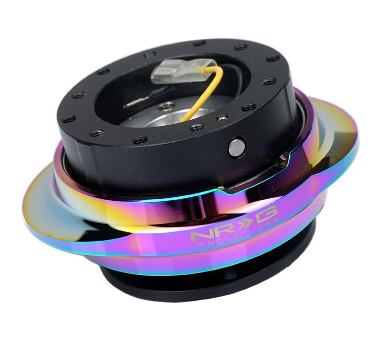 NRG Quick Release Kit - Black Body/ Multicolor Oval Ring thumbnail 2