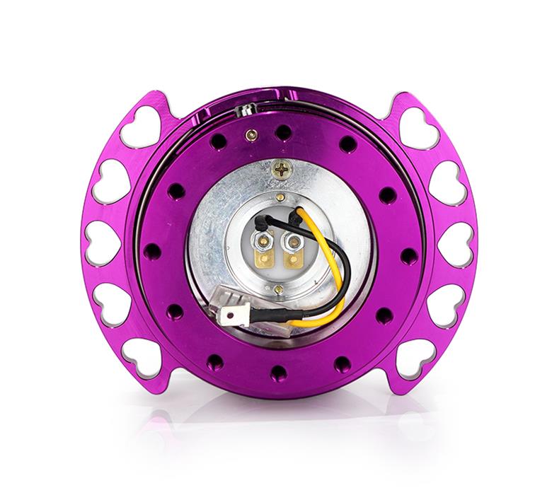 NRG Quick Release Kit - Purple Body/ Purple Heart Cutout Ring