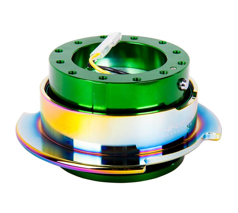 NRG Quick Release Gen 2.5 - Green Body / Neochrome Ring thumbnail 2