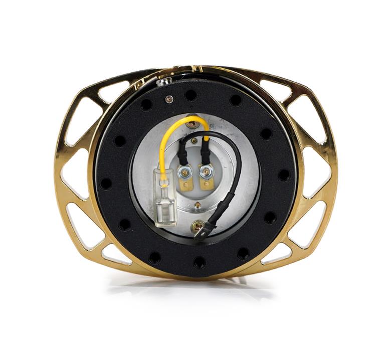 NRG Quick Release Kit Gen 257 - Black Body / Chrome Gold Cutout Ring