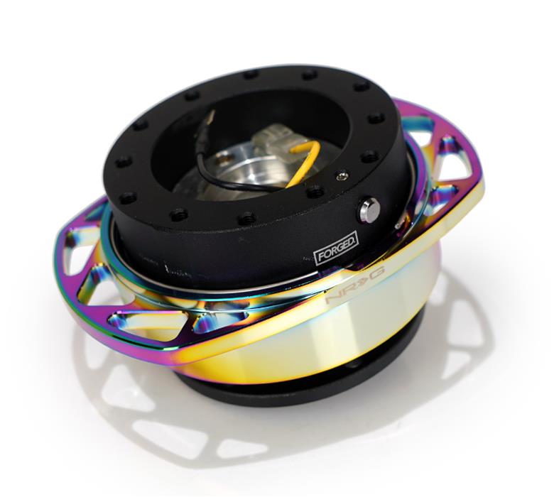 NRG Quick Release Kit Gen 257 - Black Body / Neochrome Cutout Ring thumbnail 2