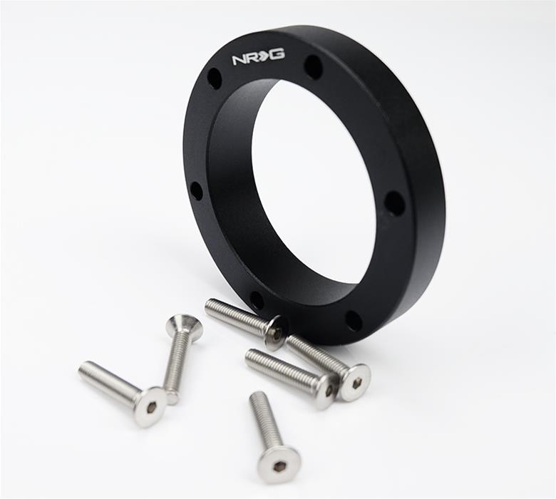NRG Hub Spacer 1/2in. Not Threaded - Black thumbnail 2