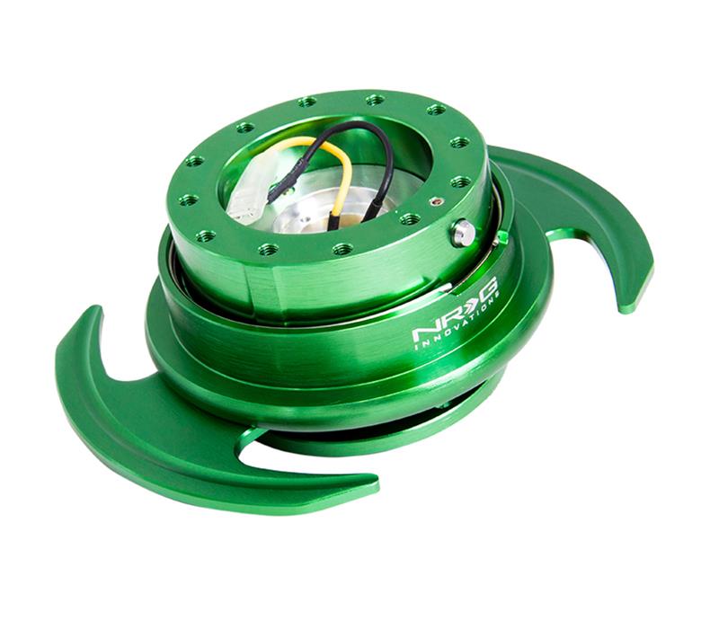 NRG Quick Release Kit Gen 3.0 - Green Body / Green Ring w/Handles