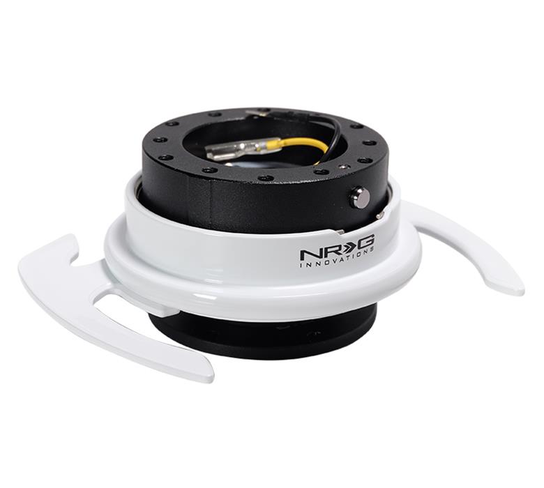 NRG Quick Release Kit - Black Body/ White Ring w/ Handles thumbnail 4