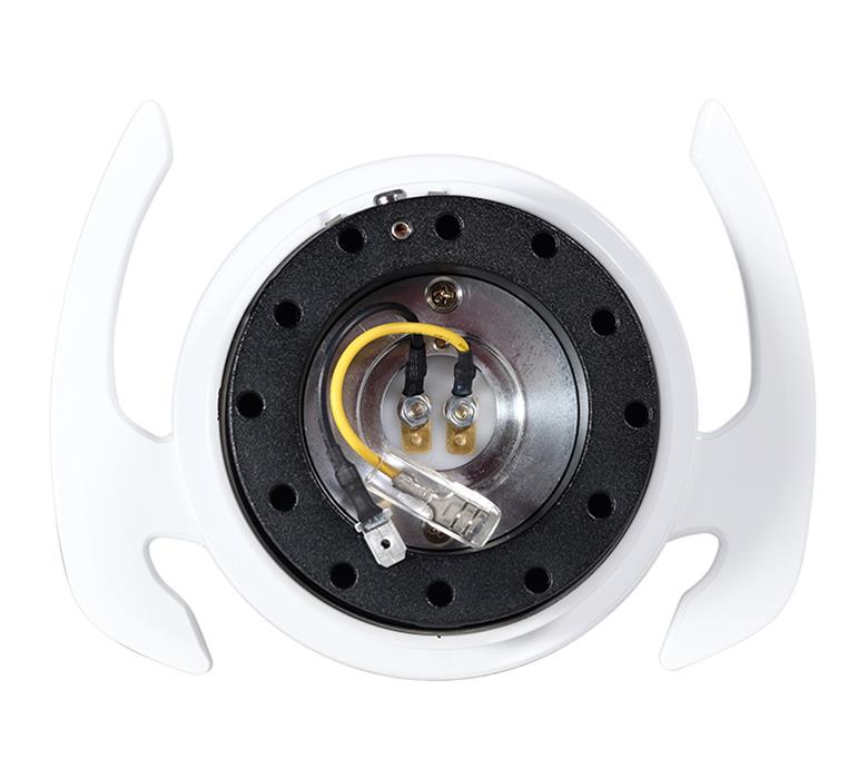NRG Quick Release Kit - Black Body/ White Ring w/ Handles