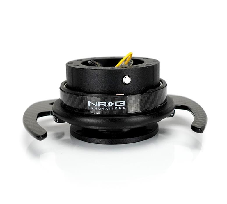 NRG 4.0 Quick-Releases SRK-700CF-1 Quick Release Kit - Black Body/Carbon Figer Trim Ring w/ Carbon Fiber Handles thumbnail 3
