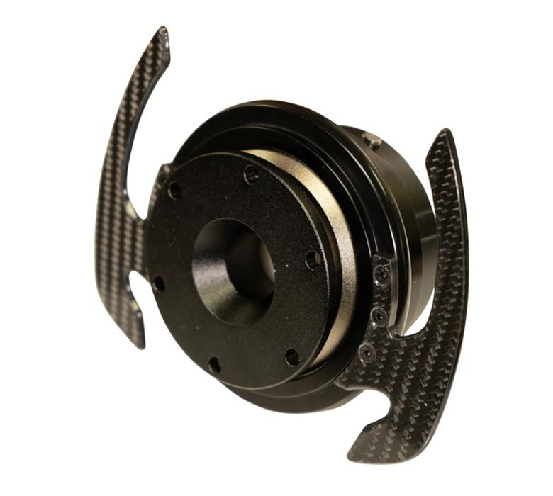 NRG Quick Release Kit Gen 4.0 - Black Body / Black Ring w/ CF Handles thumbnail 2