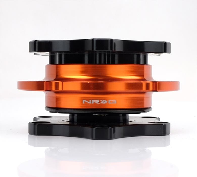 NRG Quick Release - Black Shinny Body / Orange Shinny Ring SFI SPEC 42.1 thumbnail 3