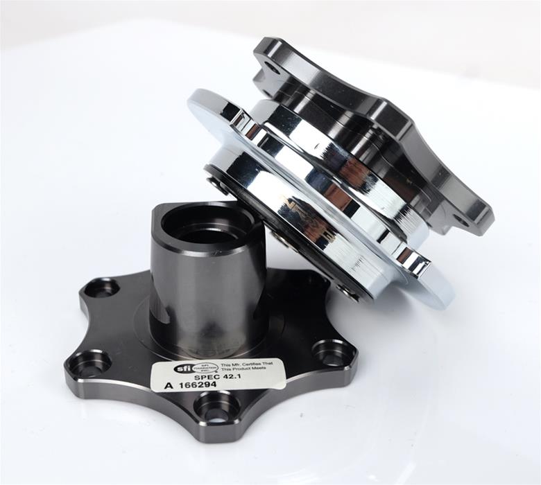 NRG Quick Release SFI SPEC 42.1 - Gun Metal Body / Chrome Shinny Ring