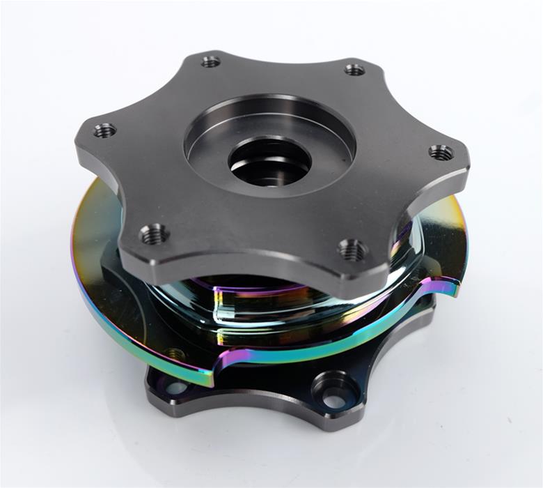 NRG Quick Release Gen 2.0 - Gun Metal Body / Black Shinny Ring SFI Spec 42.1 thumbnail 3