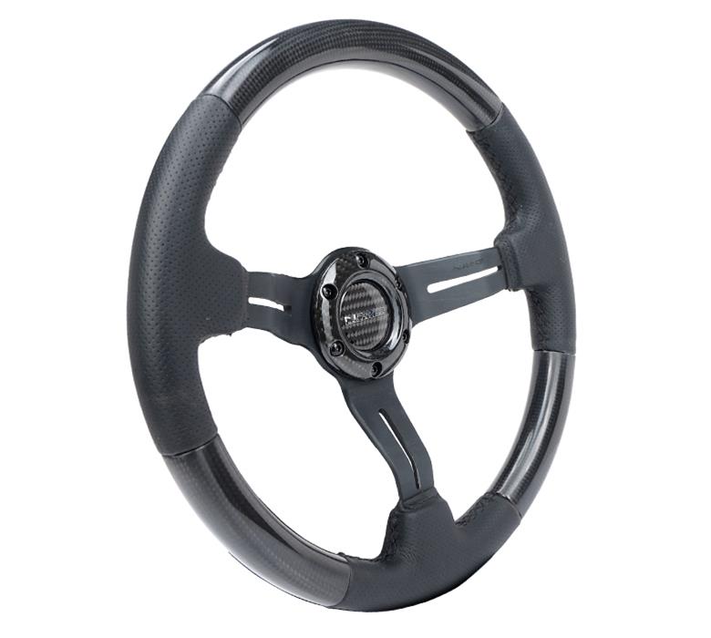 NRG Innovations ST010CFBS NRG Carbon Fiber Steering Wheels Summit Racing
