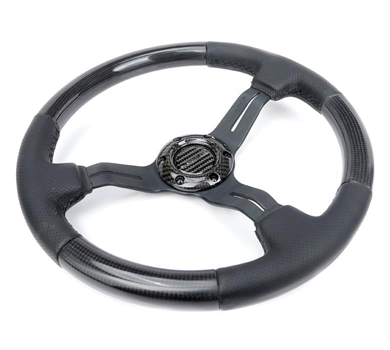 NRG Innovations ST010CFBS NRG Carbon Fiber Steering Wheels Summit Racing