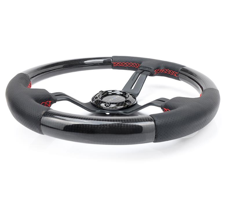 NRG Innovations ST010CFRS NRG Carbon Fiber Steering Wheels Summit Racing