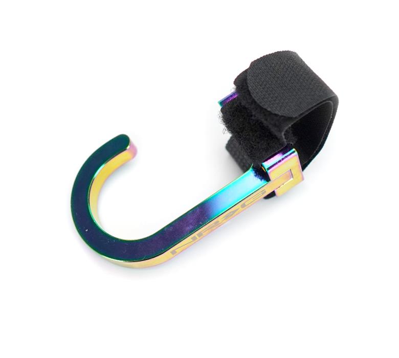 NRG Steering Wheel Hook CNC Aluminum w/ Laser Logo - Neon Green