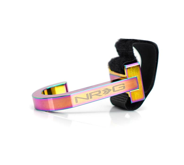 NRG Steering Wheel Hook CNC Aluminum w/ Laser Logo - Neon Green thumbnail 2