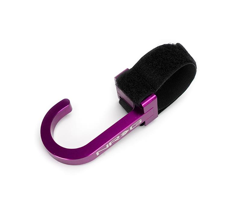 NRG Steering Wheel Hook CNC Aluminum w/ Laser Logo - Purple