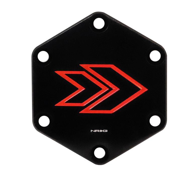 NRG Engraved Arrow Horn Delete Button-RED