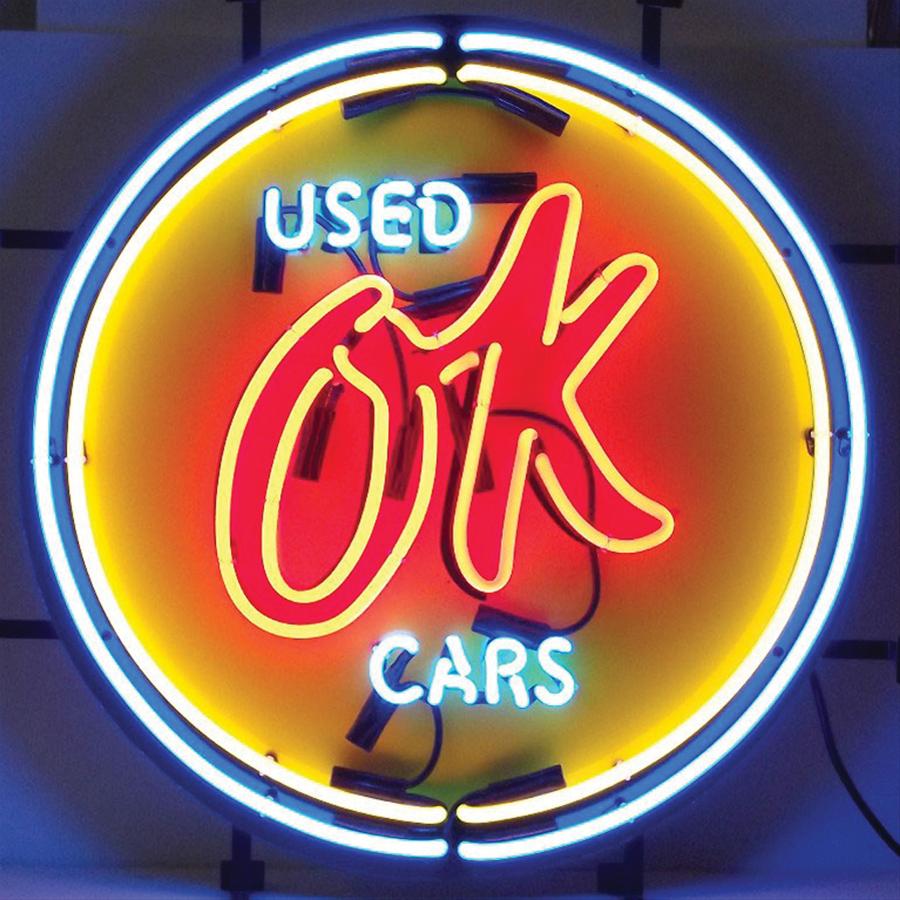 Summit Gifts 5CHVOK OK Used Cars Neon Sign Summit Racing