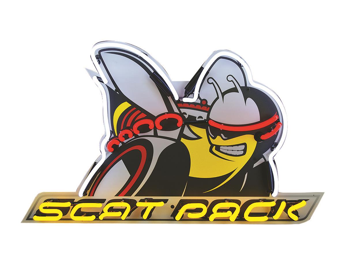 dodge scat pack neon sign