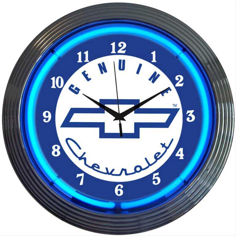 BUICK SERVICE LOGO 11" Blue Neon Wall Clock 