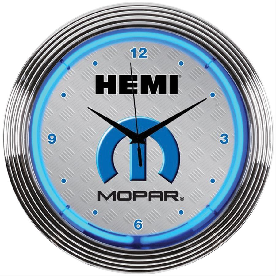 Summit Gifts 8MPHEM Mopar Hemi Neon Clock Summit Racing