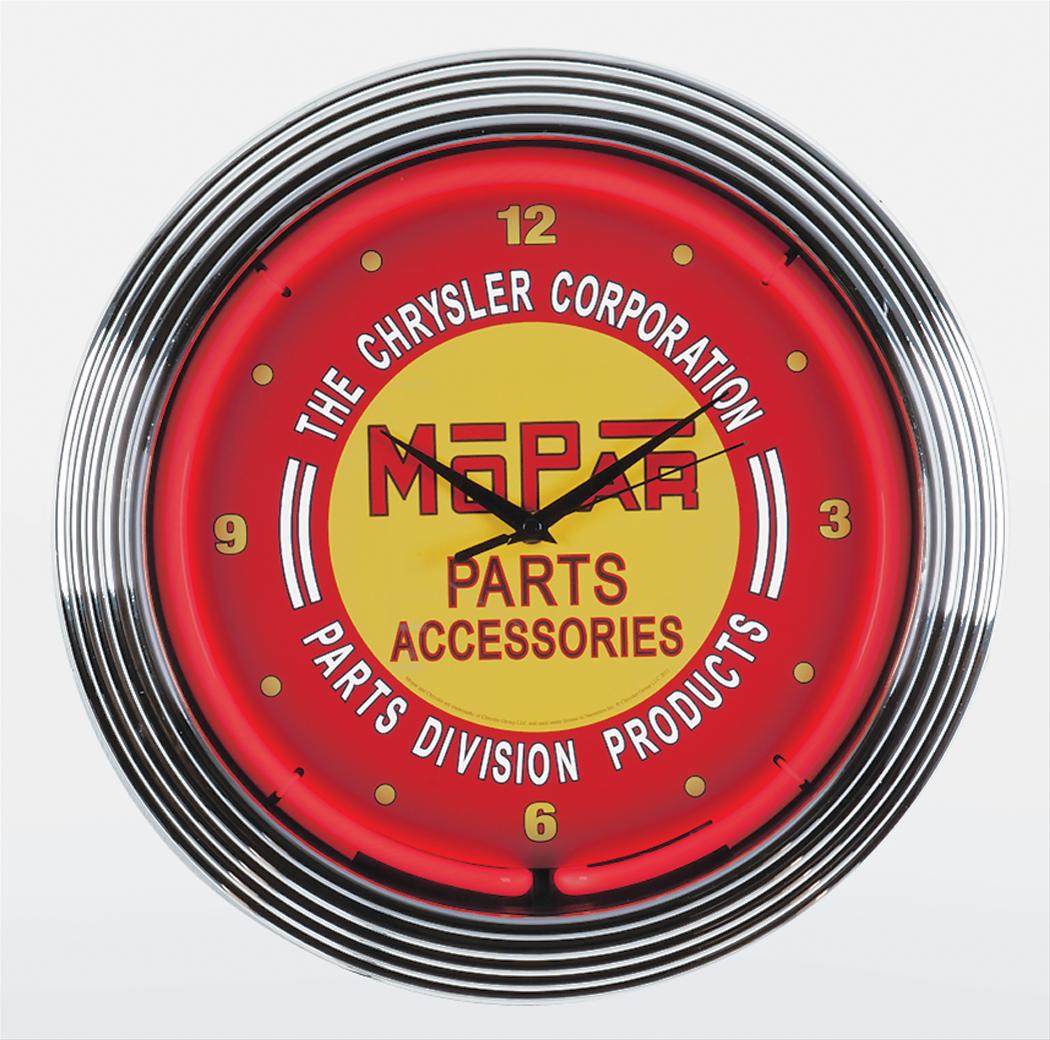 Summit Gifts 8mpred Mopar Neon Clock Summit Racing