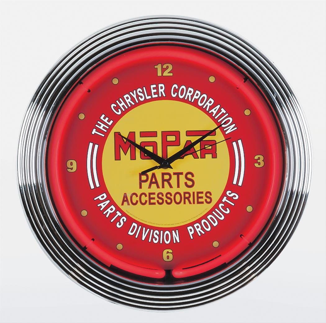 Summit Gifts 8MPRED Mopar Neon Clock Summit Racing