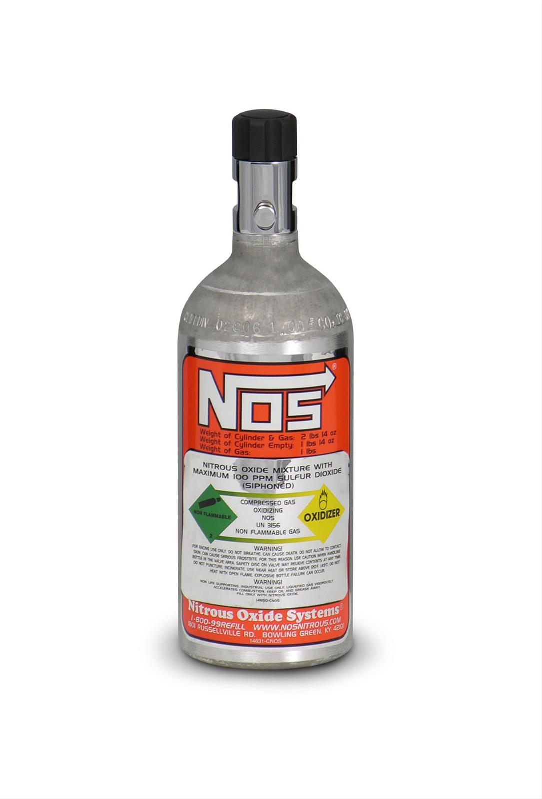 Nitrous Oxide Systems (NOS) 14705NOS NOS Nitrous Bottles Summit Racing