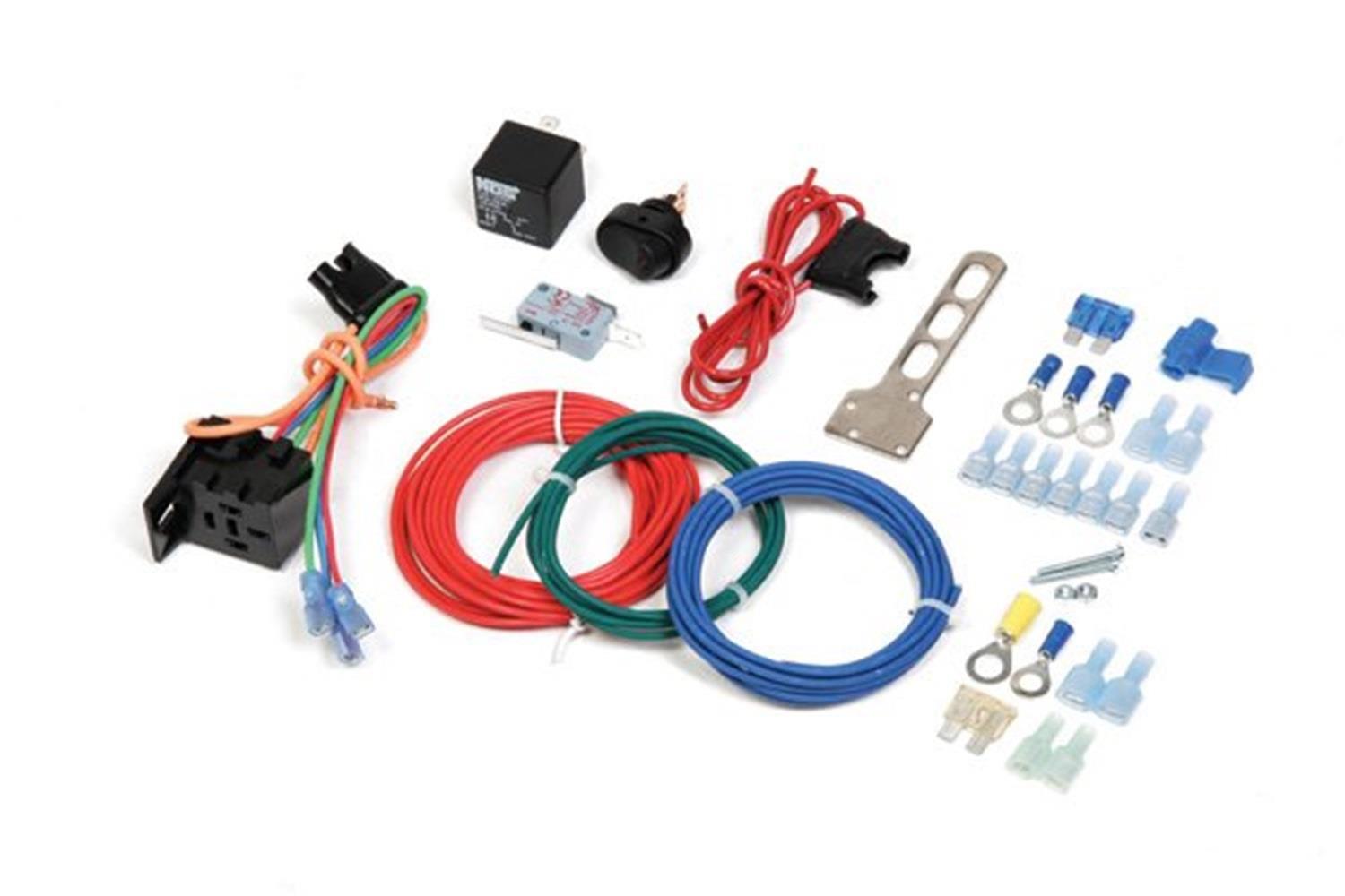NOS Single Stage Electric Pack Wiring Kits 15634NOS Nitrous System Electrical Kit; Electrical Kit; For Nitrous Kits; Incl. Micro Switch/Bracket;