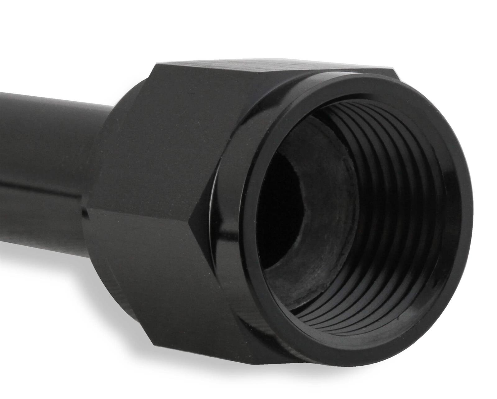 NOS Bottle Valve Blow-Down Tubes 16161NOS Blow Down Tube, Aluminum, Black, 90 Degree, 1/2 in. Diameter, 20 in. Length, -8AN Tube Nut, Each
