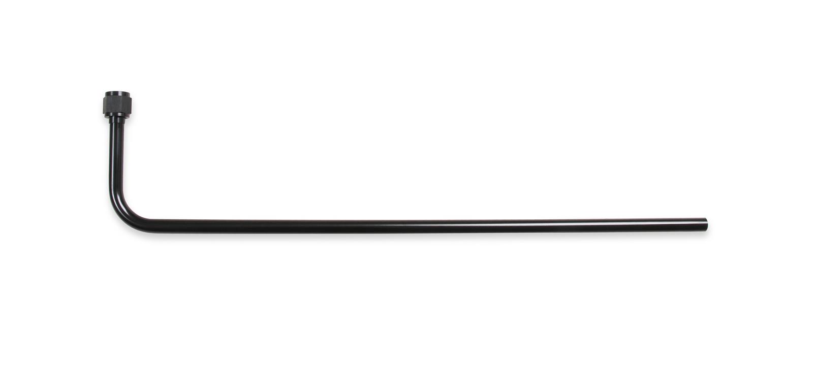 NOS Bottle Valve Blow-Down Tubes 16161NOS Blow Down Tube, Aluminum, Black, 90 Degree, 1/2 in. Diameter, 20 in. Length, -8AN Tube Nut, Each thumbnail 3