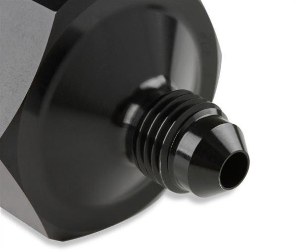 NOS Bottle Nut Adapters 16221NOS Nitrous Nut, Aluminum, Black Anodized, 1 in. Female to -4 AN Male, Each thumbnail 3