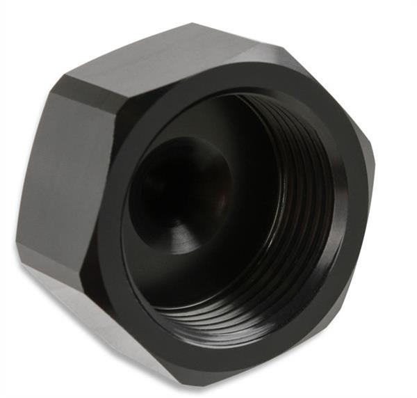 NOS Bottle Nut Adapters 16221NOS Nitrous Nut, Aluminum, Black Anodized, 1 in. Female to -4 AN Male, Each