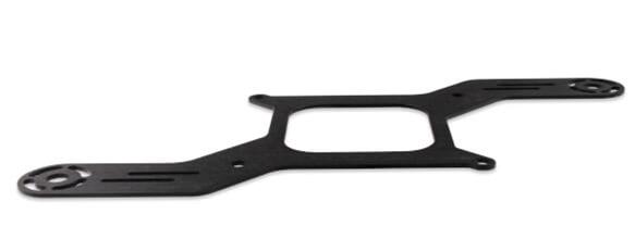 NOS Bottom Mount Solenoid Brackets 16527NOS Mounting Bracket, Nitrous or Fuel Solenoid, 4150 Flange Mount, Dual Solenoid, Aluminum, Black Anodized, Each thumbnail 3