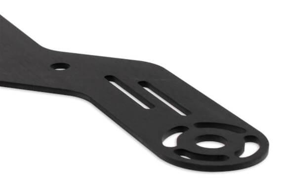 NOS Bottom Mount Solenoid Brackets 16527NOS Mounting Bracket, Nitrous or Fuel Solenoid, 4150 Flange Mount, Dual Solenoid, Aluminum, Black Anodized, Each
