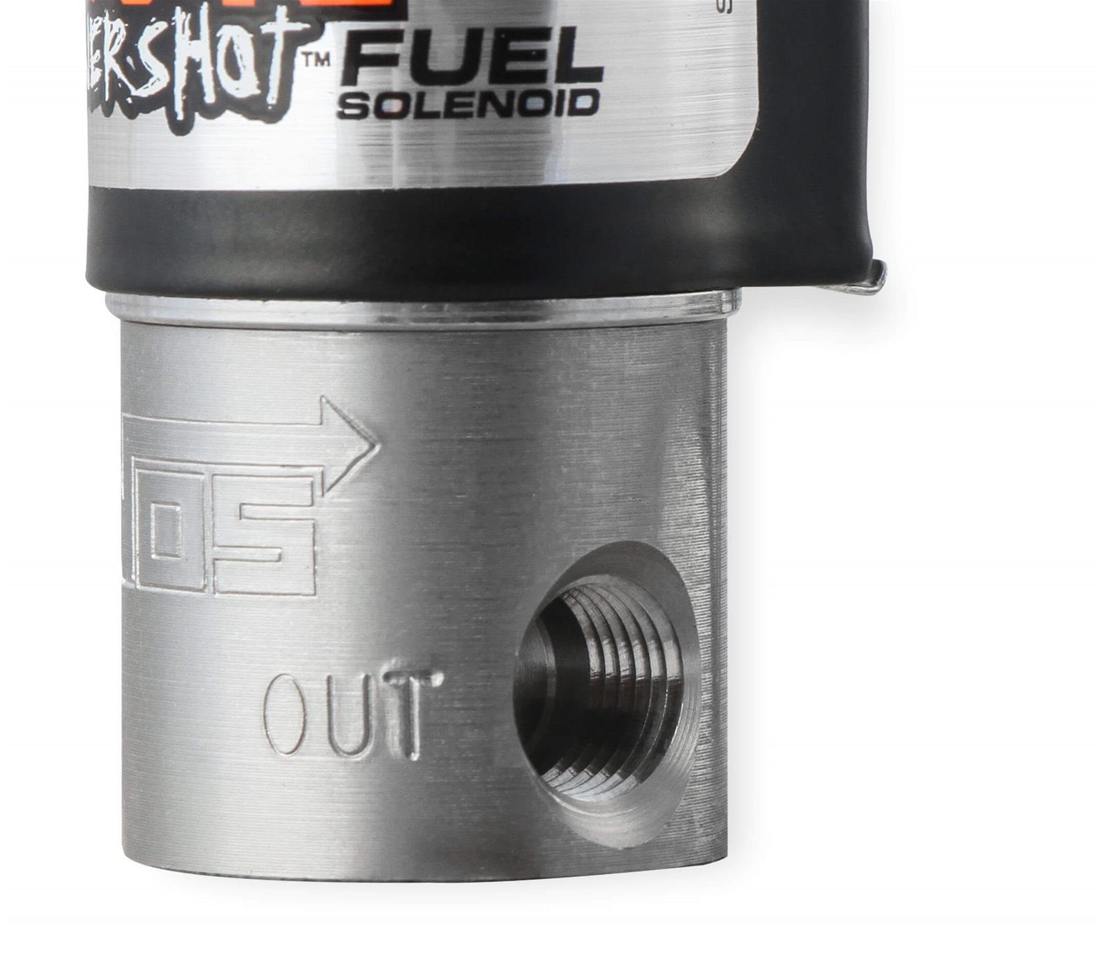 NOS Super Powershot Nitrous Solenoids 18020BNOS Oxide Solenoid, Powershot, 175 hp Flow Limit, 10.30 amps, Natural/Black, Each thumbnail 2
