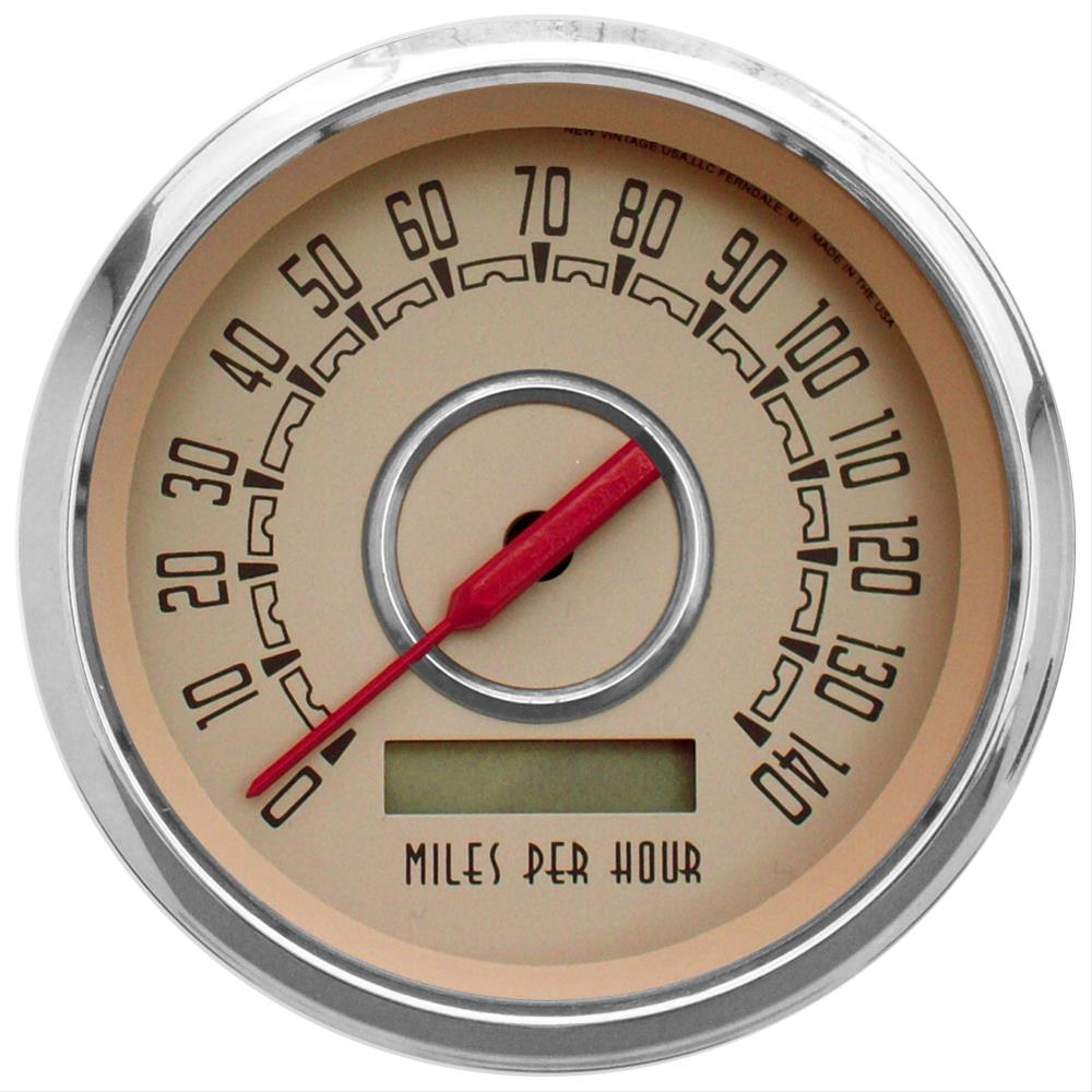 NVU Inc 3714002 New Vintage USA Woodward Series Speedometer Gauges