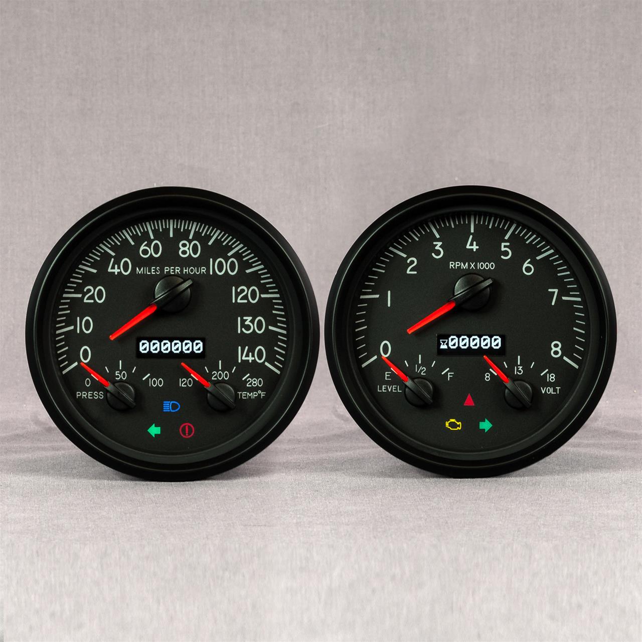 NVU Inc 42257-01 New Vintage USA Aviator Analog Gauges | Summit Racing