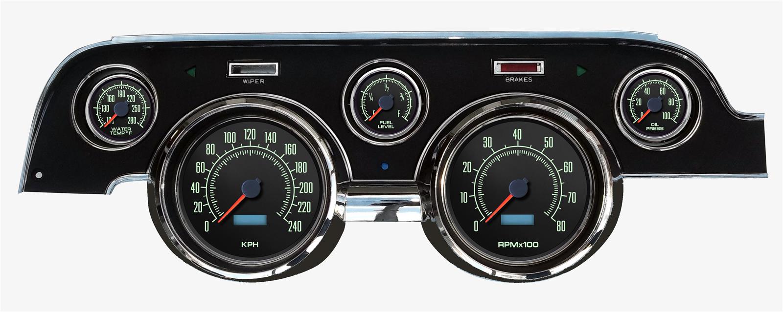 NVU Inc 69707-30M New Vintage USA 1967-68 Mustang Gauge Packages