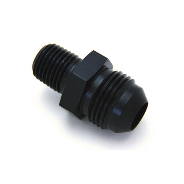 Nitrous Outlet AN to NPT Adapter Fittings 00-01157 Fitting, Adapter, NPT, Straight, Aluminum, Black Anodized, -8 AN, 1/4 in. NPT, Each thumbnail 2