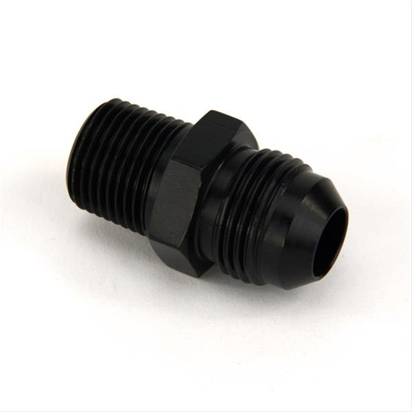 Nitrous Outlet AN to NPT Adapter Fittings 00-01161 Fitting, Adapter, NPT, Straight, Aluminum, Black Anodized, -8 AN, 3/8 in. NPT, Each