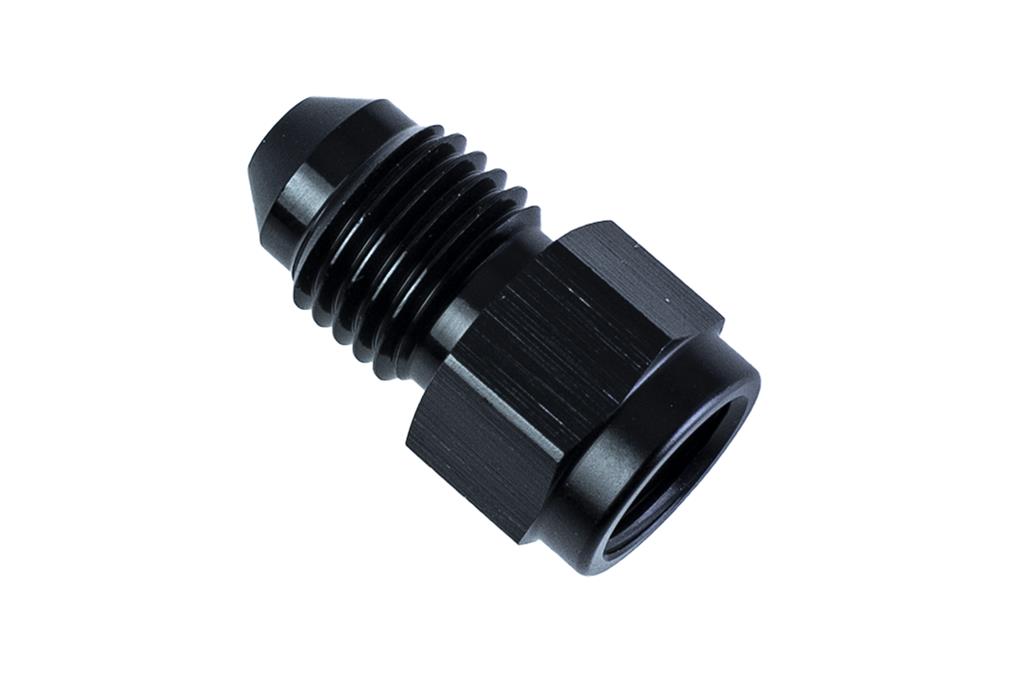 Nitrous Outlet Reducers 00-01614 Universal Fittings, 3AN to 4AN Straight Expander Fitting - (Black)