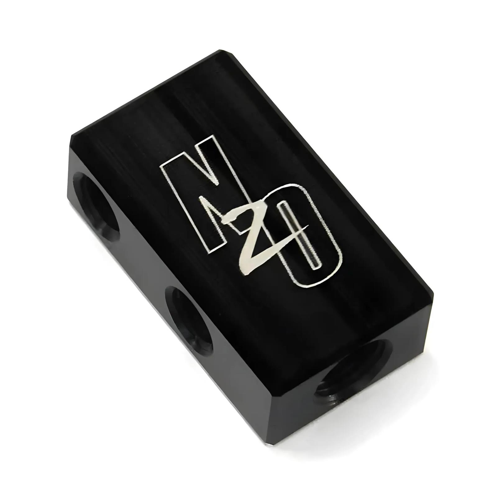Nitrous Outlet Distribution Blocks 00-01758 Compact 1 In 4 Out Block w/ 1/8 NPT Inlet 5/16-24 Exit