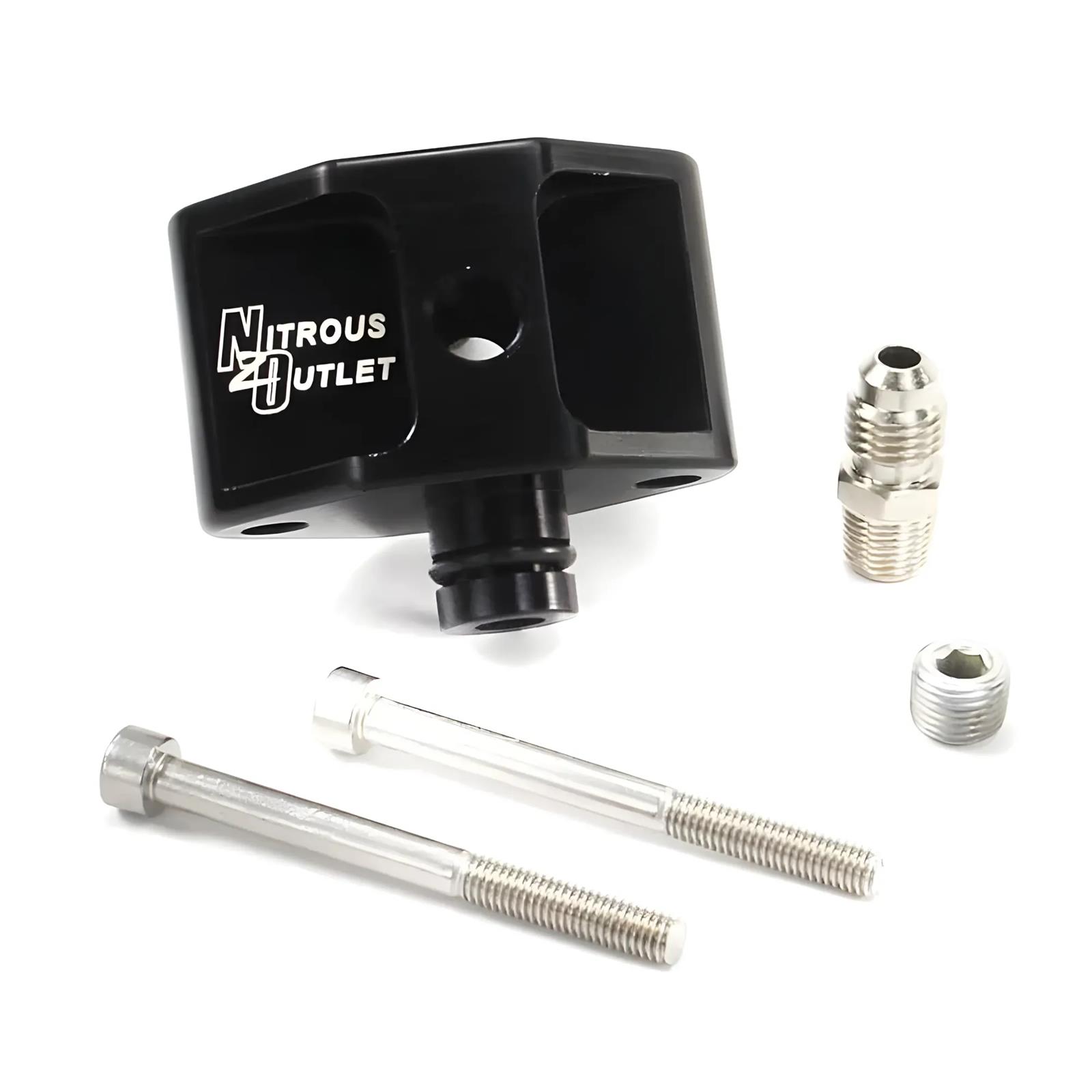 Nitrous Outlet Fittings and Adapters 00-01805 05-10 4.6/5.4L 3V Ford Billet Fuel Rail Adapter