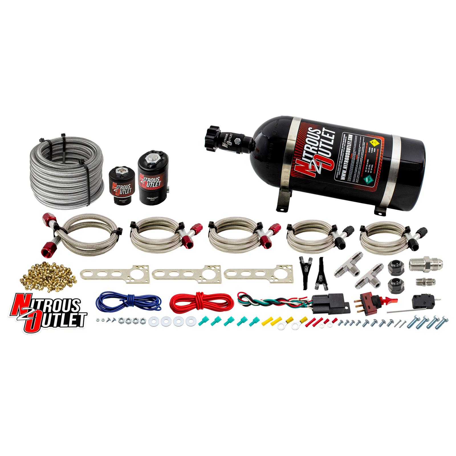 Nitrous Outlet 00-10002-10 Nitrous Outlet EFI Dual Nozzle Systems